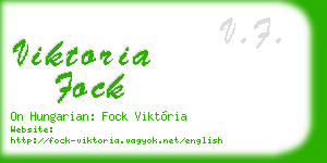 viktoria fock business card